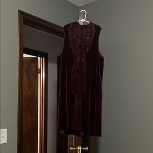 Maurices Burgundy Sleeveless Dress